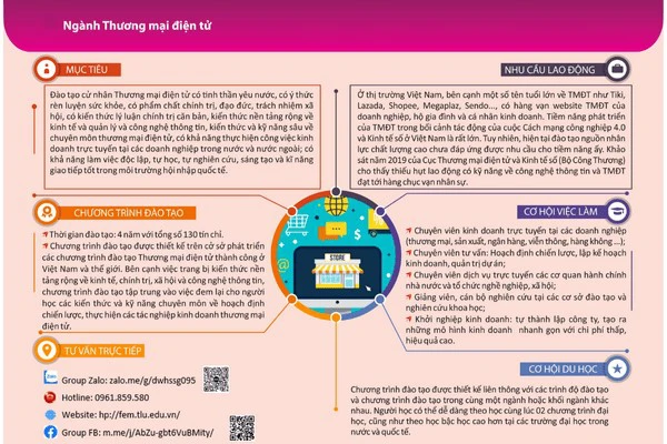 hành trình chọn ngành Thương mại điện tử